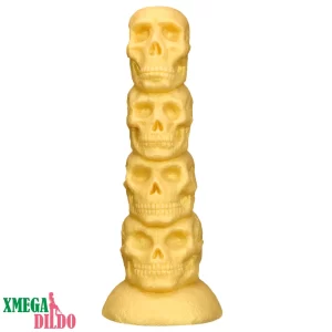 14.37in Premium Large Soft Long Fantasy Silicone Scary Skull Dildo